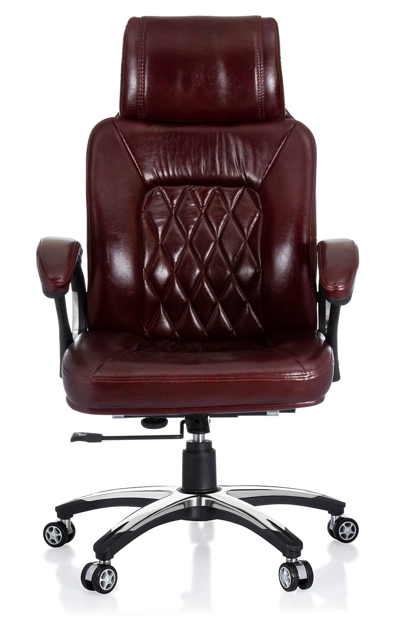 ASTRIDE Hynix High Back Office Chair in Brown