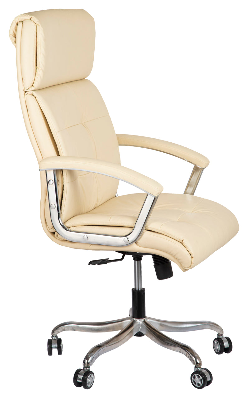 ASTRIDE Mystic High Back Revolving Office Chair in Light Beige