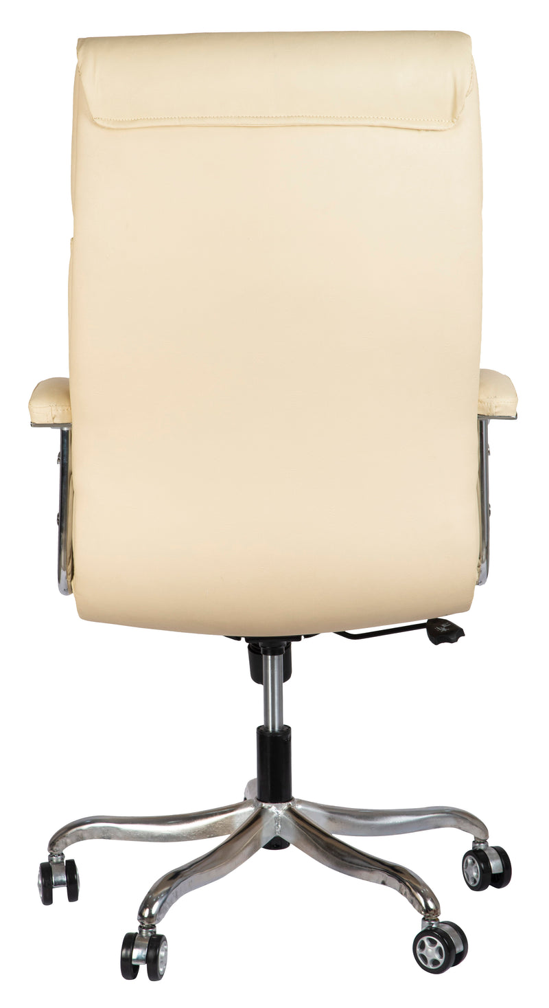 ASTRIDE Mystic High Back Revolving Office Chair in Light Beige