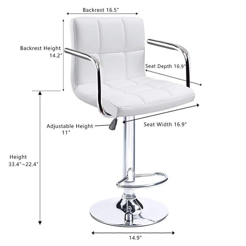 ASTRIDE Cadbury Handrest High Bar Stool/Kitchen Chair