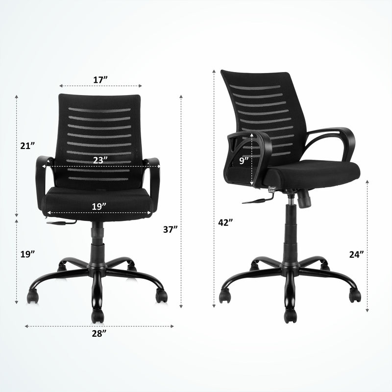 ASTRIDE Ace Mid Back Office Chair/Study Chair [Metal Base]