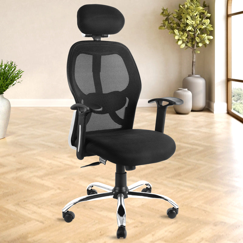 ASTRIDE Fitwell High Back Ergonomic Office Chair for Work from Home/Study with 2D Lumbar Support