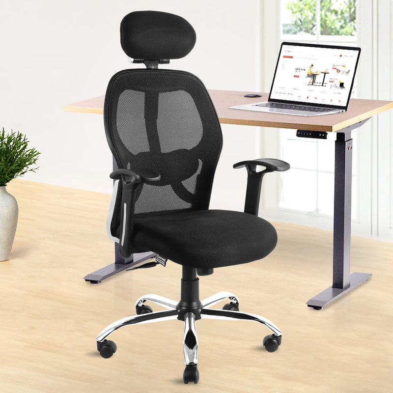 ASTRIDE Fitwell High Back Ergonomic Office Chair for Work from Home/Study with 2D Lumbar Support