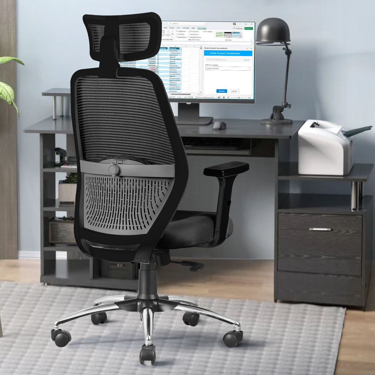 ASTRIDE Octave Ergonomic Office Chair for Home | 2D Adjustable Soft Ar